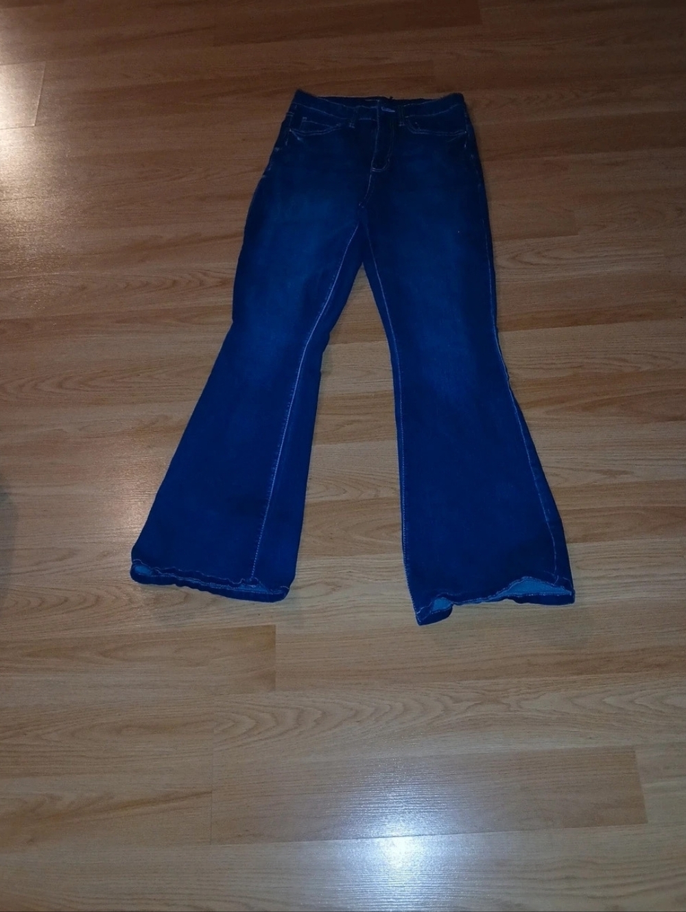 YMI Women's Dark Blue Flare Jeans